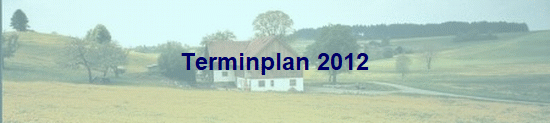 Terminplan 2012